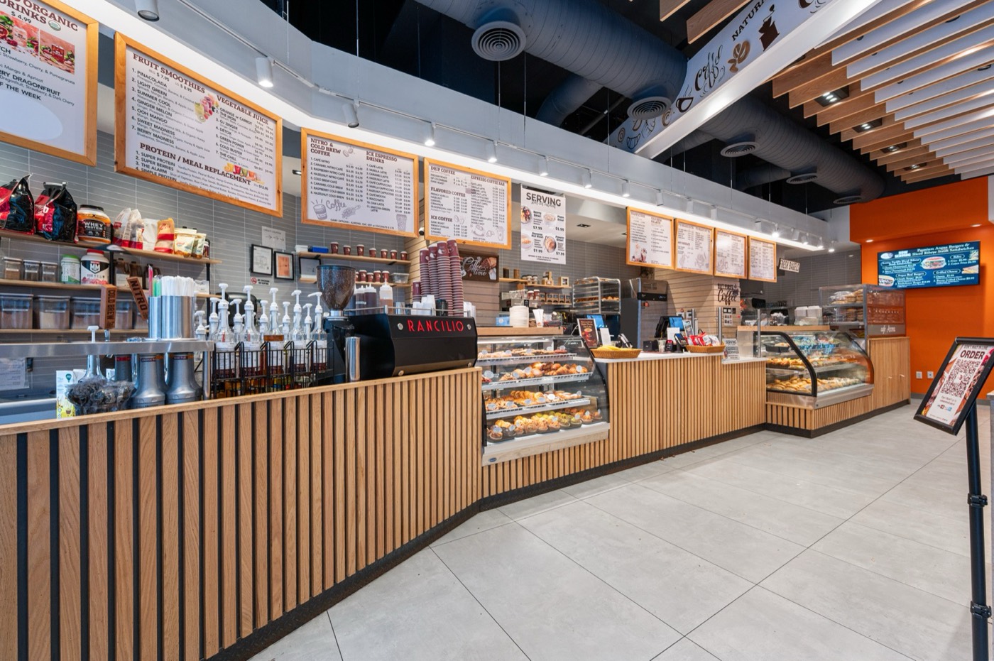 Cafe Adora Columbus Circle interior at 1873 Broadway